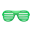 Lamellenbrille [Grün]