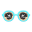 Scherzbrille [Blau]