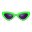 Dreiecksbrille [Grün]
