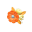 Blumenspange [Orange]