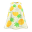 Ananas-Strandkleid [Weiß]