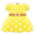 Tupfen-Kleid [Gelb]
