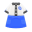 Schnellrestaurant-Uniform [Blau]