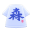 Motiv-Shirt [Blau]