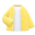 Strickjacke mit Hemd [Gelb]