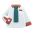 Bürohemd [Grün gestreifte Krawatte]