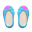 Paar Stickschuhe [Blau]