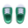 Paar Kappenturnschuhe [Grün]