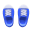 Paar Kappenturnschuhe [Blau]