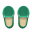 Paar Schlupfschuhe [Grün]