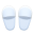 Paar Filzpantoffeln [Weiß]