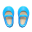 Paar Riemchenschuhe [Hellblau]