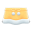 Schleifchen-Kunstfellrock [Gelb]