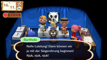 Die Siegerehrung in Bartholos Zelt
