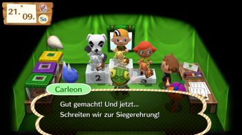 Die Siegerehrung in Carleons Zelt