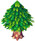 Ein Zedernbaum aus Animal Crossing (GameCube)