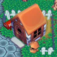 Außenansicht: Haus mit orangenem Dach
