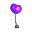 Herzballon (lila)