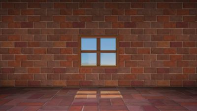 Raum mit Fenster und ohne künstliches Licht