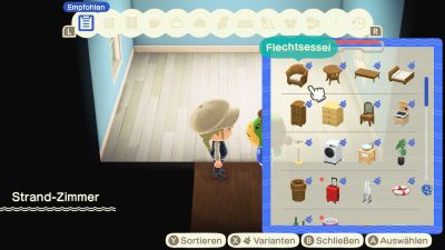 Strand-Zimmer: Empfohlene Items