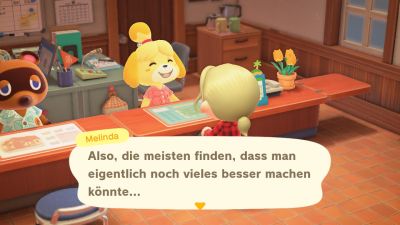 Melinda bittet um Verbesserung