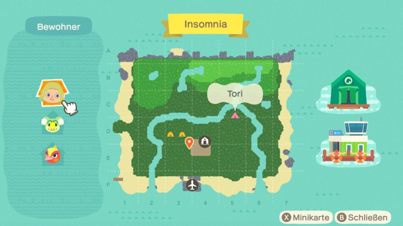 Animal Crossing New Horizons Flughafen Farbe Karte (New Horizons) - Animal Crossing Wiki