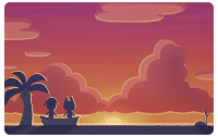 Sonnenuntergangskarte