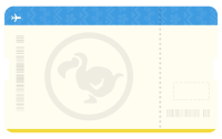 Flugticketkarte