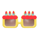Geburtstagsbrille [Gelb]