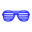 Lamellenbrille [Blau]