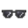 Pixelbrille [Schwarz]