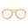Doppelstegbrille [Gold]