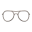 Doppelstegbrille [Silber]