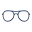 Doppelstegbrille [Blau]