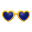 Herzchenbrille [Gelb]