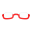 Halbrandbrille [Rot]