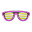 Neonbrille [Pink-gelb]