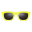 Einfach-Sonnenbrille [Gelb]