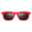 Einfach-Sonnenbrille [Rot]
