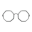 Achteckbrille [Grau]