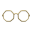 Achteckbrille [Gold]