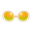 Retro-Sonnenbrille [Gelb]