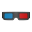 3D-Brille [Schwarz]