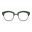 Browline-Brille [Grün]