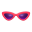 Dreiecksbrille [Rot]