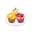 Obst-Cupcakes
