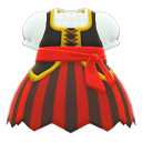 Piratenkleid [Rot]
