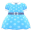 Tupfen-Kleid [Hellblau]