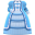 Königinnenkleid [Blau]