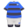 Rugby-Outfit [Blau-schwarz]